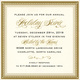 Gold Glittered Die-cut Frame Invitations Image 2 of 2